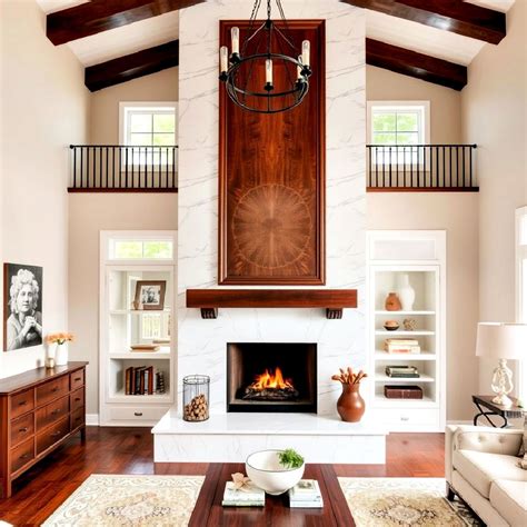 transitional fireplace