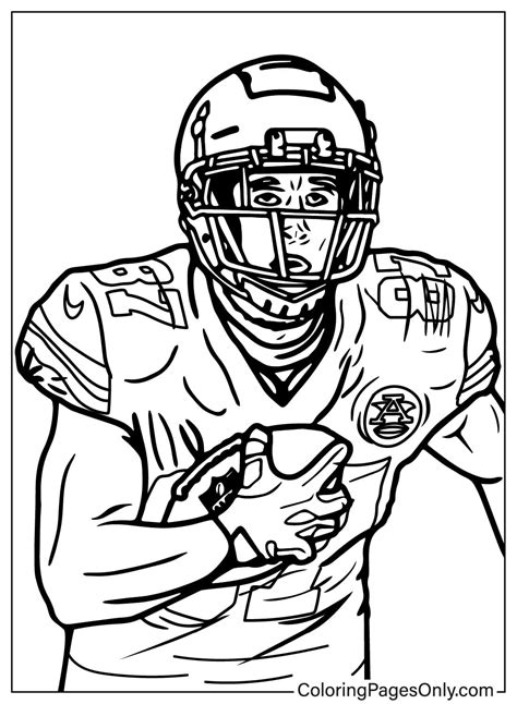 travis kelce coloring pages