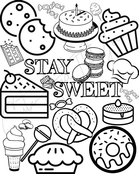 treats coloring pages