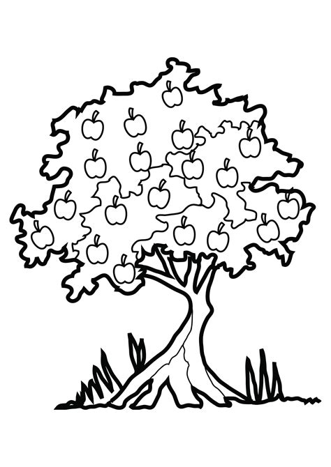 tree coloring page