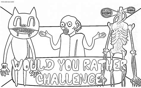 trevor henderson coloring pages