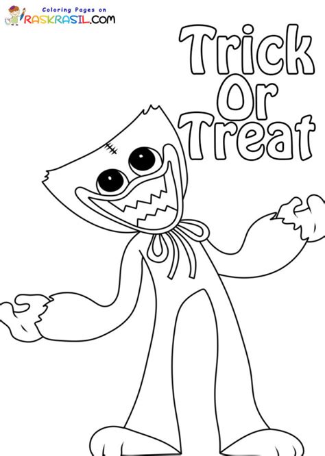 trick r treat coloring pages