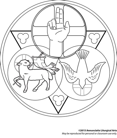 trinity coloring pages
