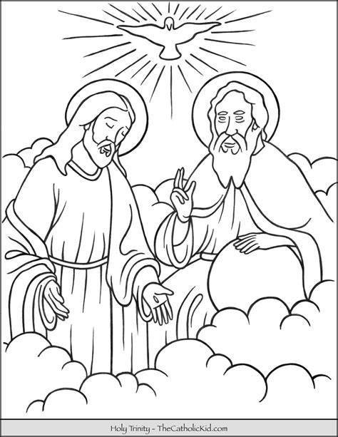 trinity coloring pages