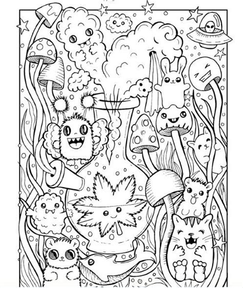 trippy cartoon coloring pages