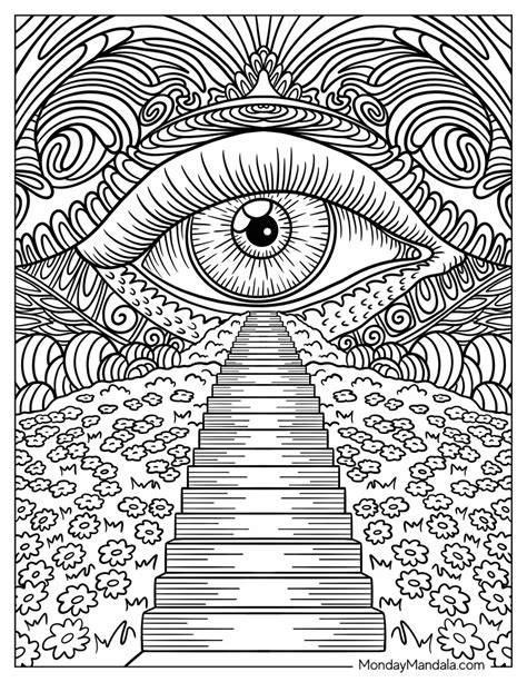 trippy coloring pages