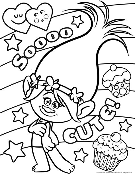 trolls coloring pages pdf