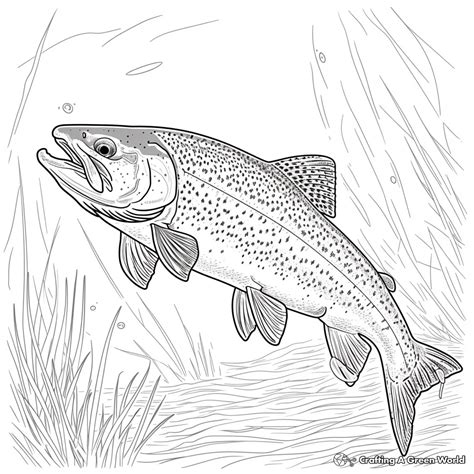 trout coloring pages