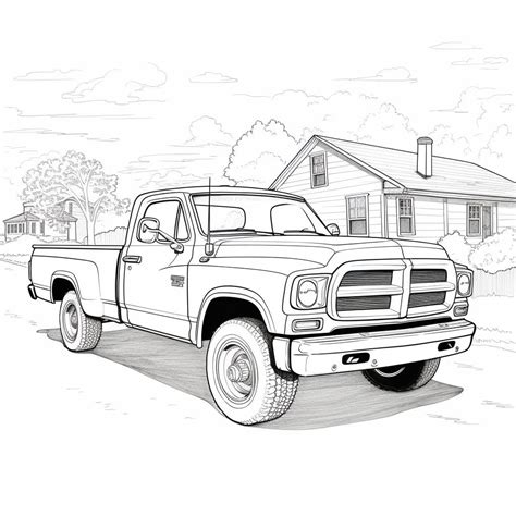 truck coloring book pages