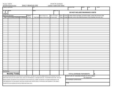 Truck Service Record Template