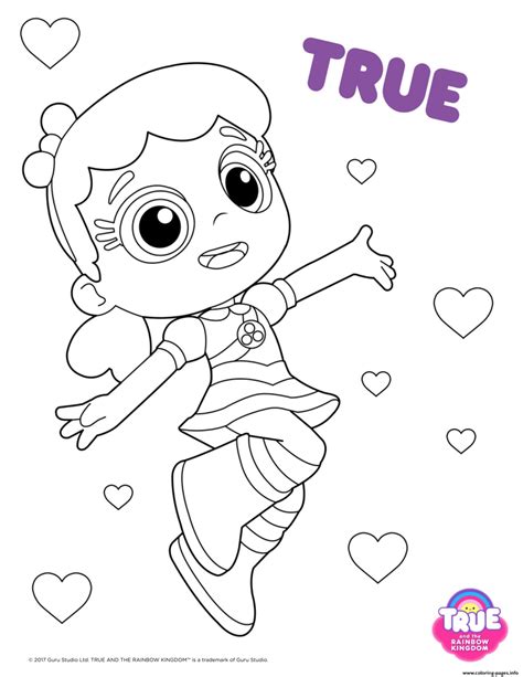 true and the rainbow kingdom coloring pages