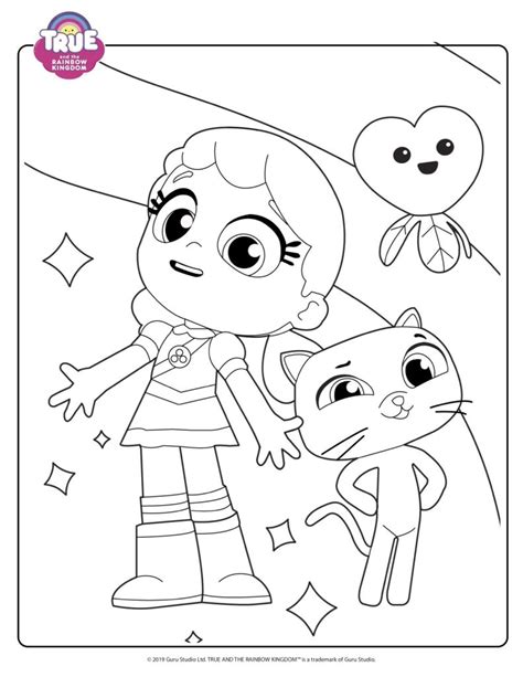 true and the rainbow kingdom coloring pages