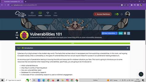 Tryhackme Vulnerabilities 101 Walkthrough