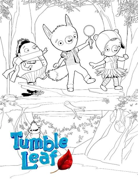 tumble leaf coloring pages