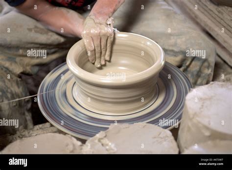turning clay