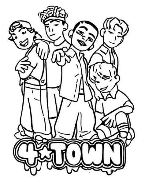 turning red 4 town coloring pages