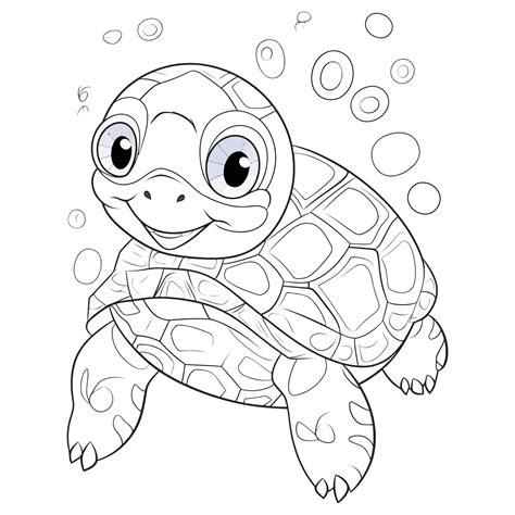 turtle colouring images