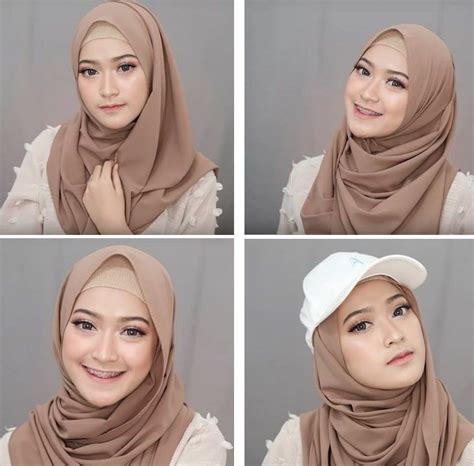tutorial hijab pashmina kondangan jilbab