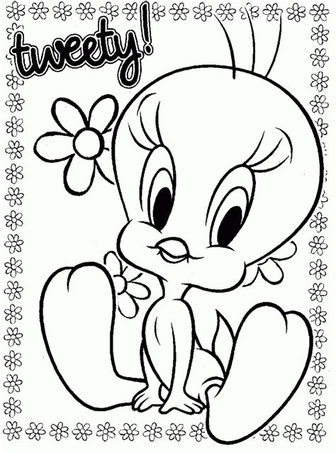 tweety bird printable coloring pages