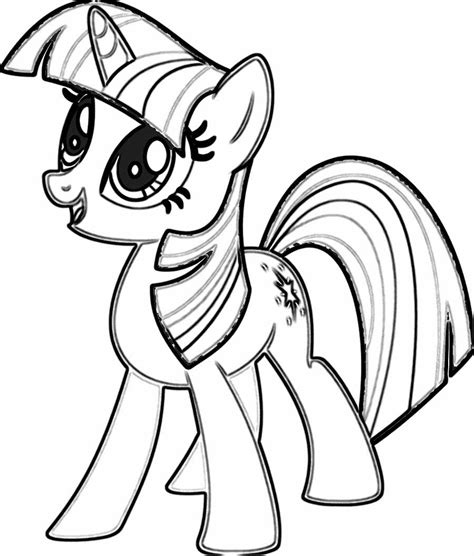 twilight my little pony coloring pages