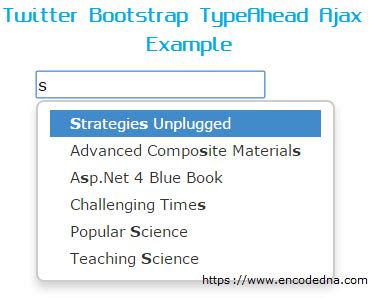 twitter bootstrap typeahead ajax example