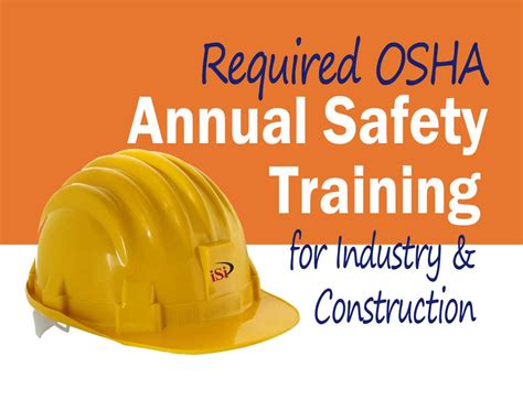 Types of training required by OSHA