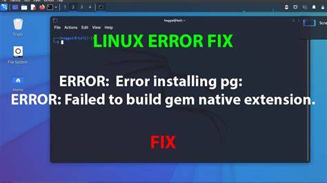 unable to install pg gem