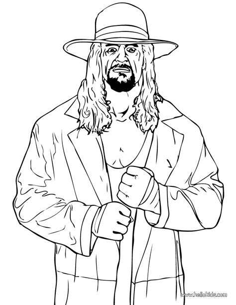 undertaker coloring pages