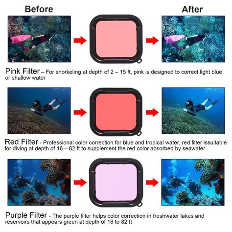 underwater red filter