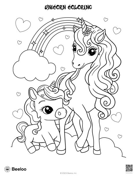 unicorn coloring page pdf