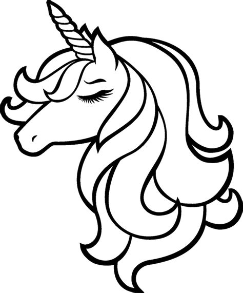 unicorn drawing for printing