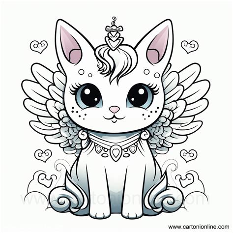 unicorn kitty coloring pages