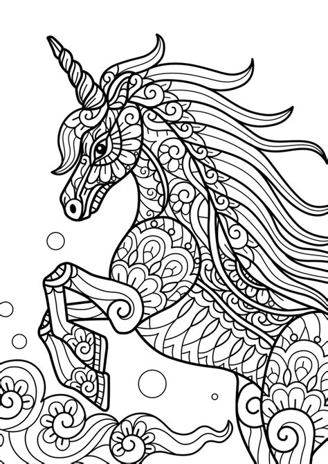 unicorn mandala coloring pages