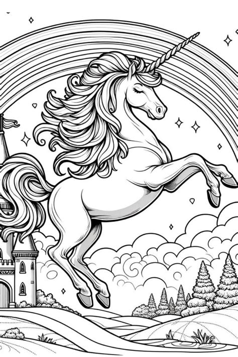 unicorn pdf coloring