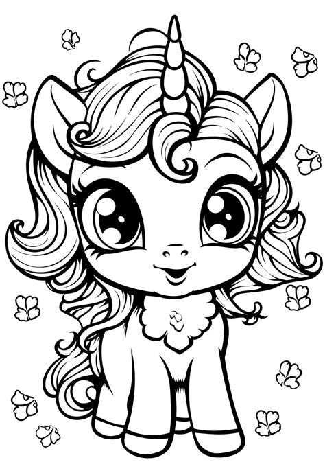 unicorn pictures to color