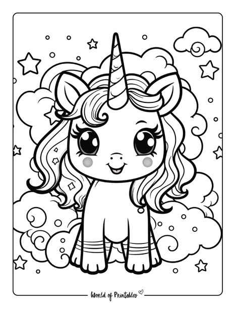 unicorn printouts for colouring