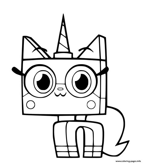 unikitty coloring pages