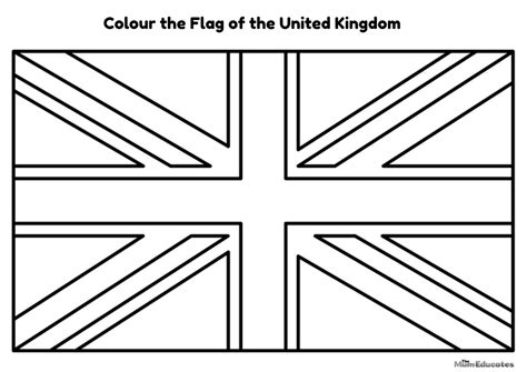 union jack colouring sheet