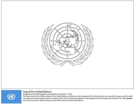 united nations flag coloring page