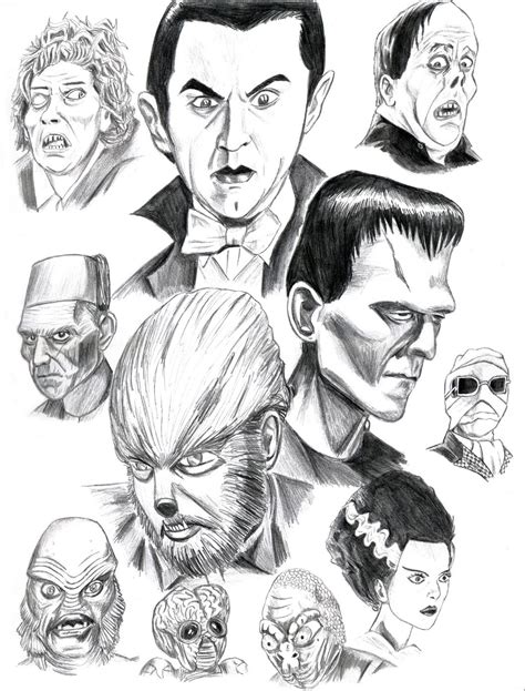 universal monsters coloring pages
