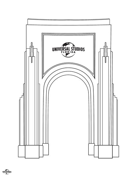 universal studios coloring pages