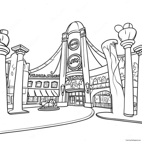 universal studios coloring pages