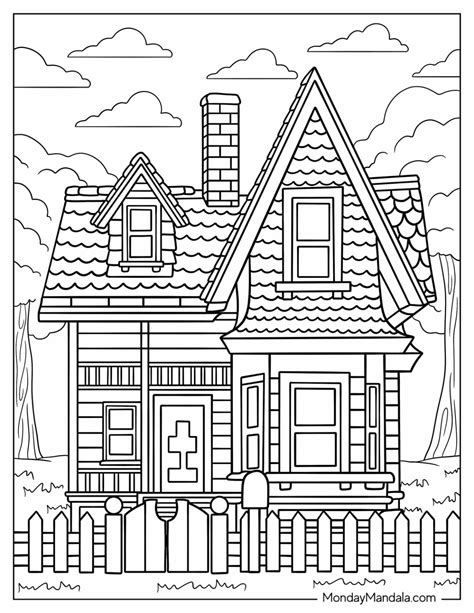 up house coloring pages