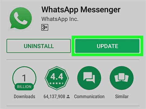 update whatsapp