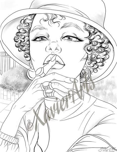 urban african american coloring pages