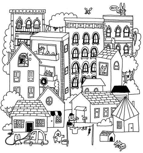 urban coloring pages