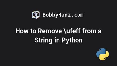 uufeff in Python string