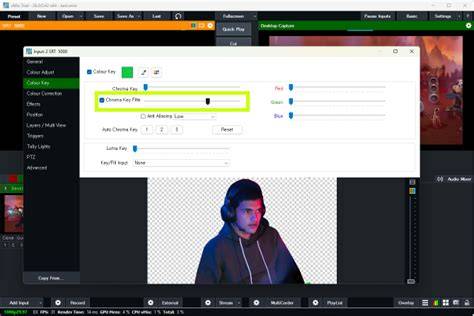 vMix chroma key feature