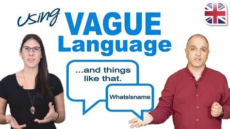 Vague or Generic Language