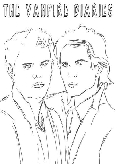 vampire diaries coloring pages